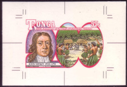 Tonga Cromalin Proof 1991 John Wesley Missionary Preaching Bible To Islanders - Details Below - 5 Exist - Tonga (1970-...)