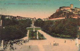 FRANCE - Lourdes - Vue Sur L'esplanade Et Le Château - LL - Colorisé - Carte Postale Ancienne - Lourdes