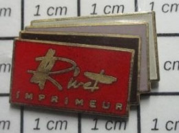 812G Pin's Pins / Beau Et Rare /  MARQUES / IMPRIMERIE IMPRESSION  IMPRIMEUR RIVET - Peugeot