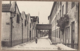 CPA 38 - MOIRANS - Usine Martin Et Usine Bickert - TB¨PLAN Petite Rue Entre 2 Usines INDUSTRIE Petite Animation OUVRIER - Moirans