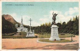 FRANCE - Lourdes - Vue Sur Saint Michel Et La Basilique - Colorisé - Carte Postale Ancienne - Lourdes
