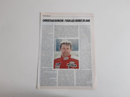 Christian Dorche Pilote De Rallye - Coupure De Presse Automobile - Autres & Non Classés