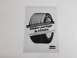 Pneu Kléber - Publicité De Presse Automobile - Andere & Zonder Classificatie