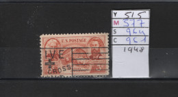 PRIX FIXE Obl 515 YT MIC SCO GIB J. MC Loughlin J. Lee 1948 Etats Unis 58A/05 - Used Stamps