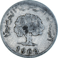 Monnaie, Tunisie, 5 Millim, 1960 - Tunisie