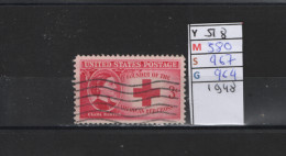 PRIX FIXE Obl 518 YT MIC SCO GIB Clara Barton 1948 Etats Unis 58A/05 - Usati
