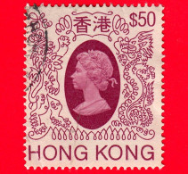 HONG KONG - Usato - 1982 - Regina Elisabetta II 1985-87 - 50 - Usati