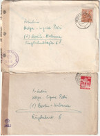 H 1198) All.Bes. : Zwei Geöffnete Zensierte Briefe - Lettres & Documents