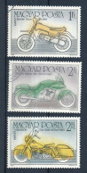 3 Timbres Oblitérés HONGRIE XIII-8 Motocyclette Moto Davidson Duo-gilde 1200 Cm3 1960 Suzuki 1983 Sprinter 50cm3 1984 - Motorbikes