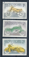 3 Timbres Oblitérés HONGRIE XIII-8 Motocyclette Moto Davidson Duo-gilde 1200 Cm3 1960 Suzuki 1983 Sprinter 50cm3 1984 - Motos