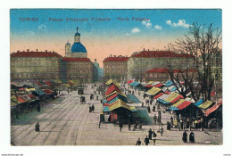 TORINO:  PIAZZA  EMANUELE  FILIBERTO  -  PORTA  PALAZZO  -  FP - Plaatsen & Squares