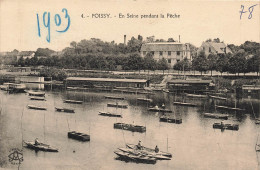 FRANCE - Poissy - Vue Générale - En Seine Pendant La Pêche - Carte Postale Ancienne - Poissy