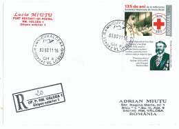 NCP 40 - 20-a Romania RED CROSS - Registered - Stamp With Vignette - 2011 - Medicina