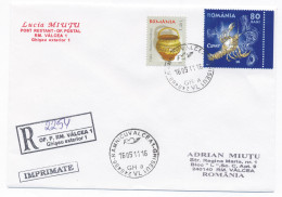 NCP 40 - 2254-a Romania ZODIAC - Registered - 2011 - Astrologie