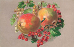 Fruits * CPA Illustrateur * Poires Et Groseilles * Poire Groseille Fruit - Autres & Non Classés