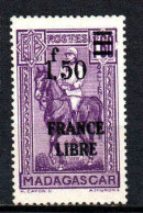 Madagascar  - 1942  -  Tb Antérieur Surch  " France Libre "  - N° 261   - Neufs ** - MNH - Ungebraucht