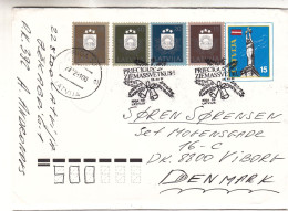 Armoiries - Lettonie - Lettre De 1991 - Entier Postal - Oblit Riga - - Buste