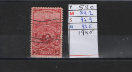 PRIX FIXE Obl 530 YT 592 MIC  979 SCO  976 GIB  Flamme Et Insigne Gymnastique 1948 Etats Unis 58A/05 - Gebraucht