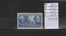 PRIX FIXE Obl 533 YT 595 MIC 982 SCOT 979 GIB Effigies De Washington & Lee , Université à Lexington 19 Etats Unis 58A/05 - Gebraucht