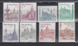 Czech Rep. 1993 - Regular Stamps: Cities, Mi-Nr. 12/19, MNH** - Ongebruikt