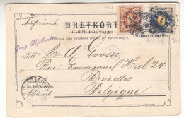 Suède - Carte Postale De 1902 - Imprimé - Oblit Stockholm - Exp Vers Bruxelles - Vue De Stockholm - - Cartas & Documentos