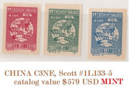 PRC Fore-runner Local Northeast China 1955  MINT UNUSED Scott #1L133-135; Official Reprint, No Gum As Issued - Unused Stamps