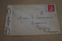 Guerre 40-45,bel Envoi,1943,censure Militaire,occupation Allemande,belle Oblitération Militaire - Storia Postale