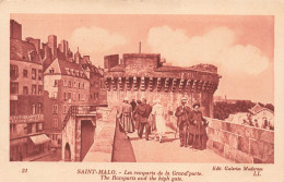 FRANCE - Saint Malo - Vue Sur Les Remparts De La Grand'porte - Carte Postale Ancienne - Saint Malo