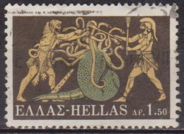 Mythologie - 12 Travaux D'Hercule - GRECE - Hydre De Lerne - N° 1010 - 1970 - Gebraucht