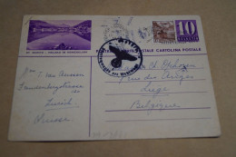 Guerre 40-45,bel Envoi Suisse En Belgique,1941,censure Militaire,occupation Allemande,belle Oblitération Militaire - Storia Postale