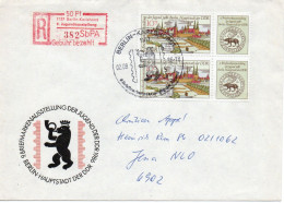 DDR 1986. Einschreibemarke SbPA Gebr., EM 3-1197-JUGA(1)/(2) Nur DLT, Brief - Labels For Registered Mail