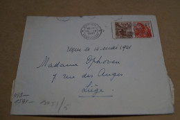 Guerre 40-45,bel Envoi Suisse En Belgique,1941,censure Militaire,occupation Allemande,belle Oblitération Militaire - Lettres & Documents