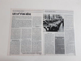 Rallye Monte-Carlo 1981 - Coupure De Presse Automobile - Sonstige & Ohne Zuordnung