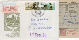 DDR 1989. Einschreibemarke SbPA Gebr., EM 3-3010-DDR89(2)b, Brief - Aangetekende Etiketten