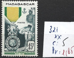 MADAGASCAR FRANCAIS 321 ** Côte 5 € - Nuevos