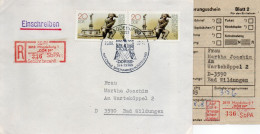 DDR 1986. Einschreibemarke SbPA Gebr., EM 3-3010-DDR89(3)c, Brief - Aangetekende Etiketten