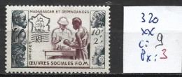 MADAGASCAR FRANCAIS 320 ** Côte 9 € - Neufs