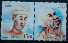 India 2004, Joint Issue With Iran - Kabir And Hafiz Shirazi, MNH Stamps Strip - Ungebraucht