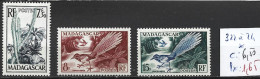 MADAGASCAR FRANCAIS 322 à 24 * Côte 6.50 € - Unused Stamps