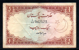 509-Pakistan 1 Rupee 173 F68 - Pakistán