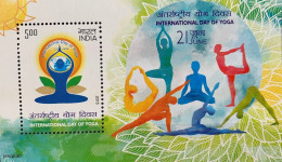 India 2015, International Day Of Yoga, MNH S/S - Ungebraucht