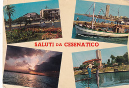 Cartolina Cesenatico ( Cesena ) Vedutine - Cesena