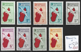 MADAGASCAR FRANCAIS PA 16 à 24 * Côte 5.50 € - Luftpost