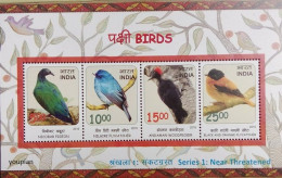 India 2016, Birds, MNH S/S - Ongebruikt