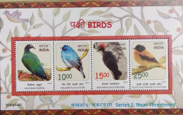 India 2016, Birds, MNH S/S - Nuevos