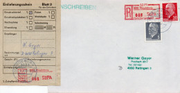 DDR 1990. Einschreibemarke SbPA Gebr., EM 3-3033 Brief - Aangetekende Etiketten