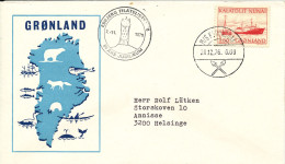 Greenland Ship Cover M/S Kununguak Sent To Denmark 20-12-1976 - Cartas & Documentos