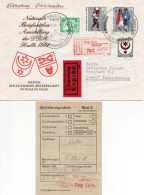 DDR 1984. Einschreibemarke SbPA Gebr., EM 3-4020DDR84(1), Brief (FDC) - Aangetekende Etiketten