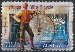 AUSTRALIA 2014 QEII 70c Multicoloured, Bush Ballads-Mulga Bills Bicycle Self Adhesive Stamp SG4179 FU - Used Stamps