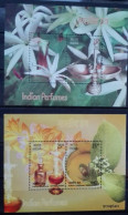 India 2019, Indian Perfumes, Two MNH Unusual S/S - Ongebruikt